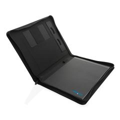Vue Conférencier 300D rPET Impact Aware™ de couleur noir| Krokrodeal