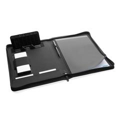 Vue Conférencier 300D rPET Impact Aware™ de couleur noir| Krokrodeal