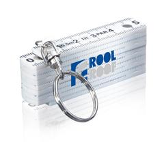 Vue Mini règle pliable porte-clés de couleur blanc| Krokrodeal