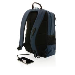 Vue Sac à dos ordinateur portable 15.6' Impact AWARE™ Lima de couleur bleu| Krokrodeal