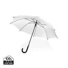 Vue Parapluie 23" en rPET 190T avec ouverture auto Impact AWARE™ de couleur blanc| Krokrodeal