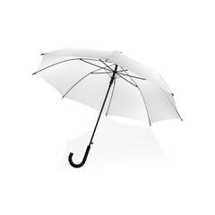 Vue Parapluie 23" en rPET 190T avec ouverture auto Impact AWARE™ de couleur blanc| Krokrodeal