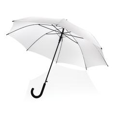 Vue Parapluie 23" en rPET 190T avec ouverture auto Impact AWARE™ de couleur blanc| Krokrodeal