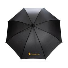 Vue Parapluie 23" en rPET 190T avec ouverture auto Impact AWARE™ de couleur noir| Krokrodeal
