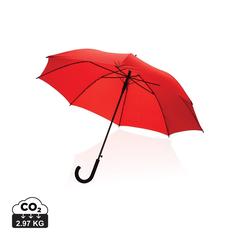 Vue Parapluie 23" en rPET 190T avec ouverture auto Impact AWARE™ de couleur rouge| Krokrodeal
