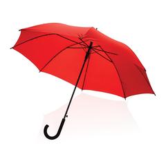 Vue Parapluie 23" en rPET 190T avec ouverture auto Impact AWARE™ de couleur rouge| Krokrodeal