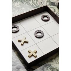 Vue VINGA Jeu de table basse Criss-cross de couleur blanc| Krokrodeal