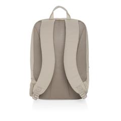Vue Sac à dos pour ordinateur 15,6" en rPET AWARE™ Armond de couleur beige| Krokrodeal
