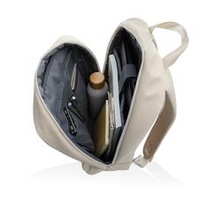 Vue Sac à dos pour ordinateur 15,6" en rPET AWARE™ Armond de couleur beige| Krokrodeal