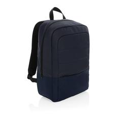 Vue Sac à dos pour ordinateur 15,6" en rPET AWARE™ Armond de couleur bleu| Krokrodeal