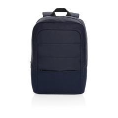 Vue Sac à dos pour ordinateur 15,6" en rPET AWARE™ Armond de couleur bleu| Krokrodeal