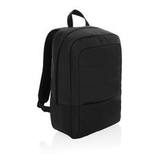 Vue Sac à dos pour ordinateur 15,6" en rPET AWARE™ Armond de couleur noir| Krokrodeal