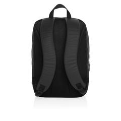 Vue Sac à dos pour ordinateur 15,6" en rPET AWARE™ Armond de couleur noir| Krokrodeal