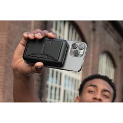 Vue Powerbank 10.000mAh en plastique recyclé RCS Urban V Sonoma de couleur noir| Krokrodeal