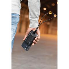Vue Powerbank 10.000mAh en plastique recyclé RCS Urban V Sonoma de couleur noir| Krokrodeal
