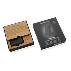 Vue Powerbank 10.000mAh en plastique recyclé RCS Urban V Sonoma de couleur noir| Krokrodeal