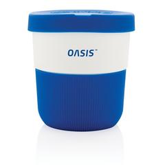 Vue Tasse Coffee To Go 280ml en PLA de couleur bleu| Krokrodeal