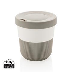 Vue Tasse Coffee To Go 280ml en PLA de couleur gris| Krokrodeal