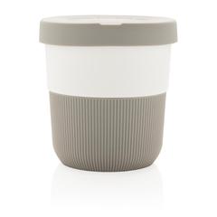 Vue Tasse Coffee To Go 280ml en PLA de couleur gris| Krokrodeal