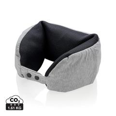 Vue Coussin de voyage microbilles de couleur gris| Krokrodeal