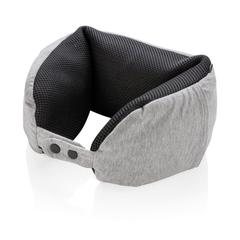 Vue Coussin de voyage microbilles de couleur gris| Krokrodeal