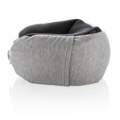 Vue Coussin de voyage microbilles de couleur gris| Krokrodeal