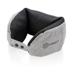 Vue Coussin de voyage microbilles de couleur gris| Krokrodeal
