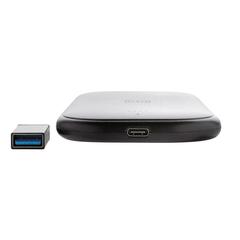 Vue Chargeur sans fil avec socle powerbank 5.000 mAh de couleur noir| Krokrodeal