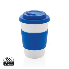 Vue Mug en PP recyclable 270ml de couleur bleu| Krokrodeal