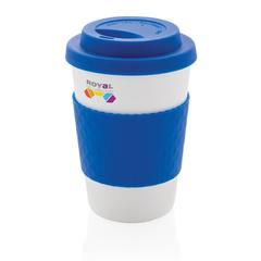 Vue Mug en PP recyclable 270ml de couleur bleu| Krokrodeal