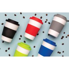 Vue Mug en PP recyclable 270ml de couleur bleu| Krokrodeal