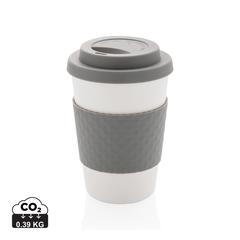 Vue Mug en PP recyclable 270ml de couleur gris| Krokrodeal