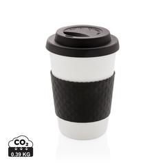 Vue Mug en PP recyclable 270ml de couleur noir| Krokrodeal