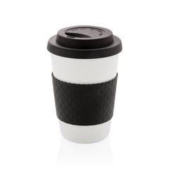 Vue Mug en PP recyclable 270ml de couleur noir| Krokrodeal