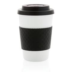 Vue Mug en PP recyclable 270ml de couleur noir| Krokrodeal