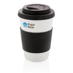Vue Mug en PP recyclable 270ml de couleur noir| Krokrodeal