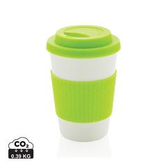 Vue Mug en PP recyclable 270ml de couleur vert| Krokrodeal