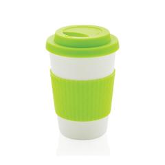 Vue Mug en PP recyclable 270ml de couleur vert| Krokrodeal