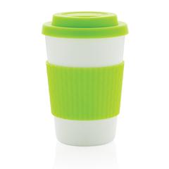 Vue Mug en PP recyclable 270ml de couleur vert| Krokrodeal