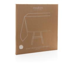 Vue Nappe de table Ukiyo en rcotton 180gr Aware™ de couleur blanc| Krokrodeal
