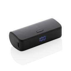 Powerbank 5000mAh charge rapide, plastique RCS, Flashcharge publicitaire pas cher