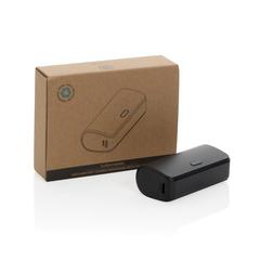 Vue Powerbank 5000mAh charge rapide, plastique RCS, Flashcharge de couleur noir| Krokrodeal