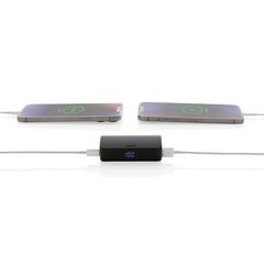 Vue Powerbank 5000mAh charge rapide, plastique RCS, Flashcharge de couleur noir| Krokrodeal