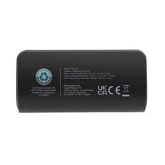 Vue Powerbank 5000mAh charge rapide, plastique RCS, Flashcharge de couleur noir| Krokrodeal