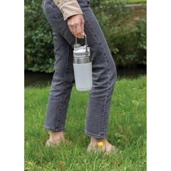 Vue Bouteille isotherme 500ml avec bouchon double fonction de couleur blanc| Krokrodeal