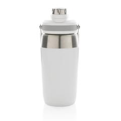 Vue Bouteille isotherme 500ml avec bouchon double fonction de couleur blanc| Krokrodeal