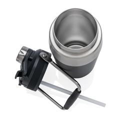 Vue Bouteille isotherme 500ml avec bouchon double fonction de couleur noir| Krokrodeal