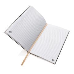Vue Carnet de notes A5 en cuir recyclé de couleur marron| Krokrodeal