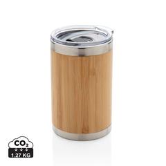 Vue Tasse coffee to go en bambou de couleur marron| Krokrodeal