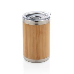 Vue Tasse coffee to go en bambou de couleur marron| Krokrodeal